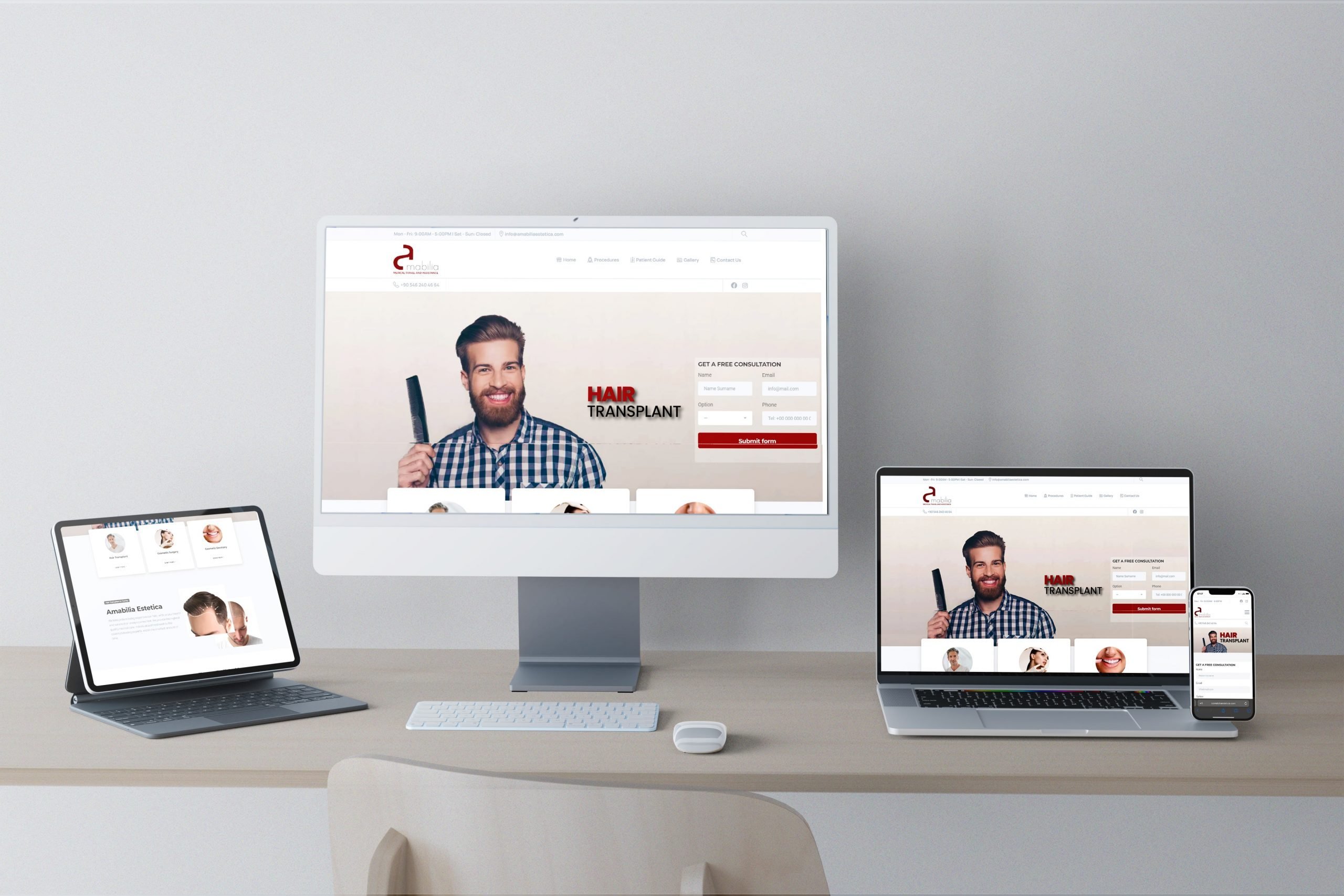 Amabilia Estetica Web Tasarım