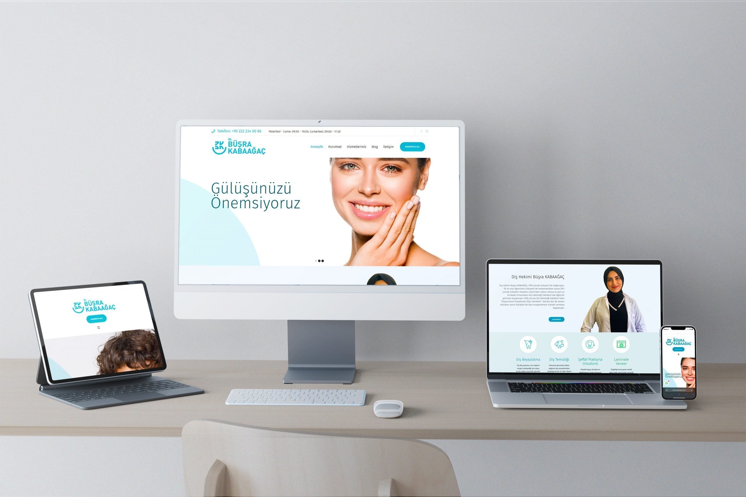 Diş Hekimi Büşra Kabaağaç Web Tasarım
