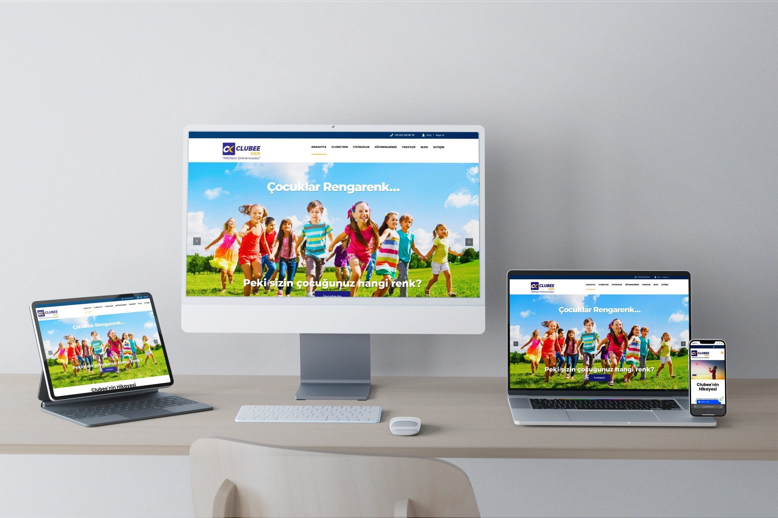 Clubee Kids Web Tasarım