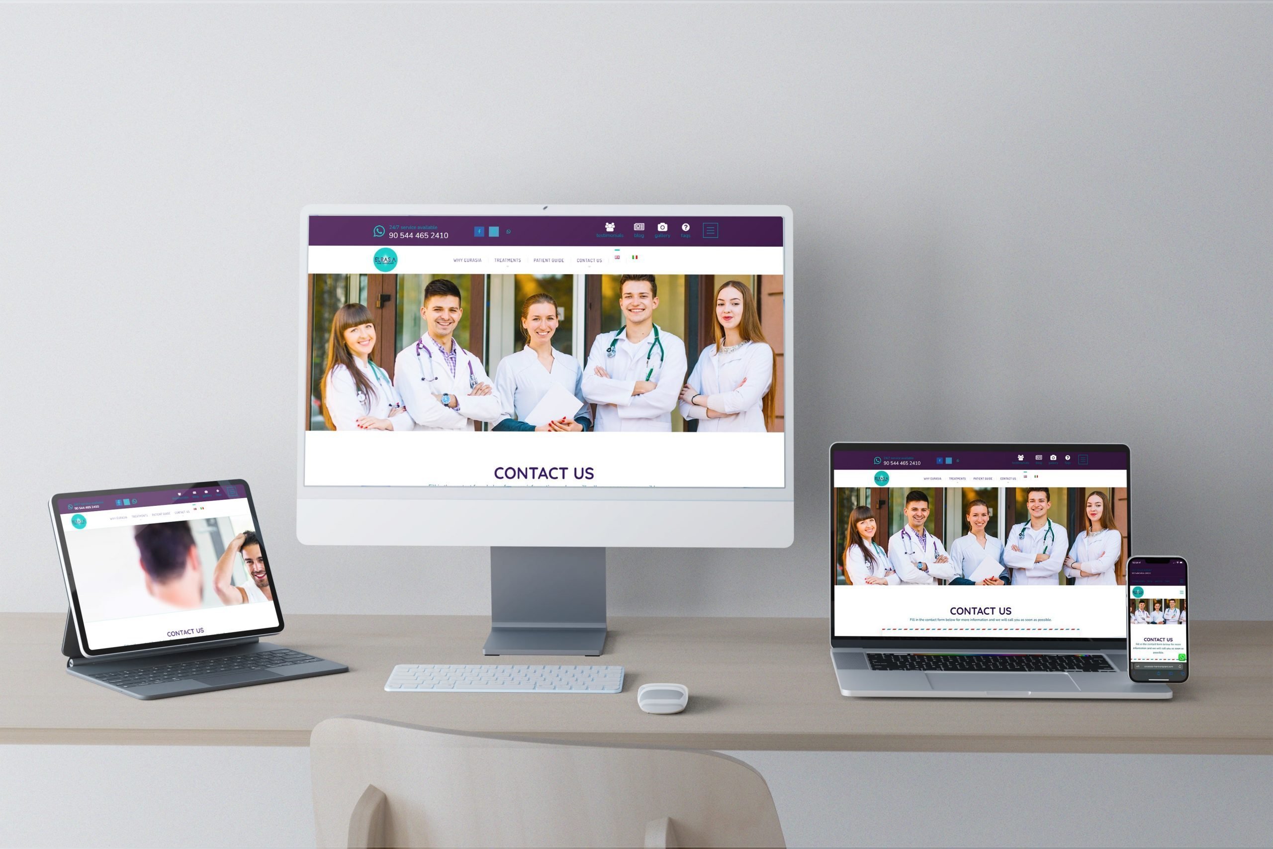 Eurasia Hair Transplant Web Tasarım