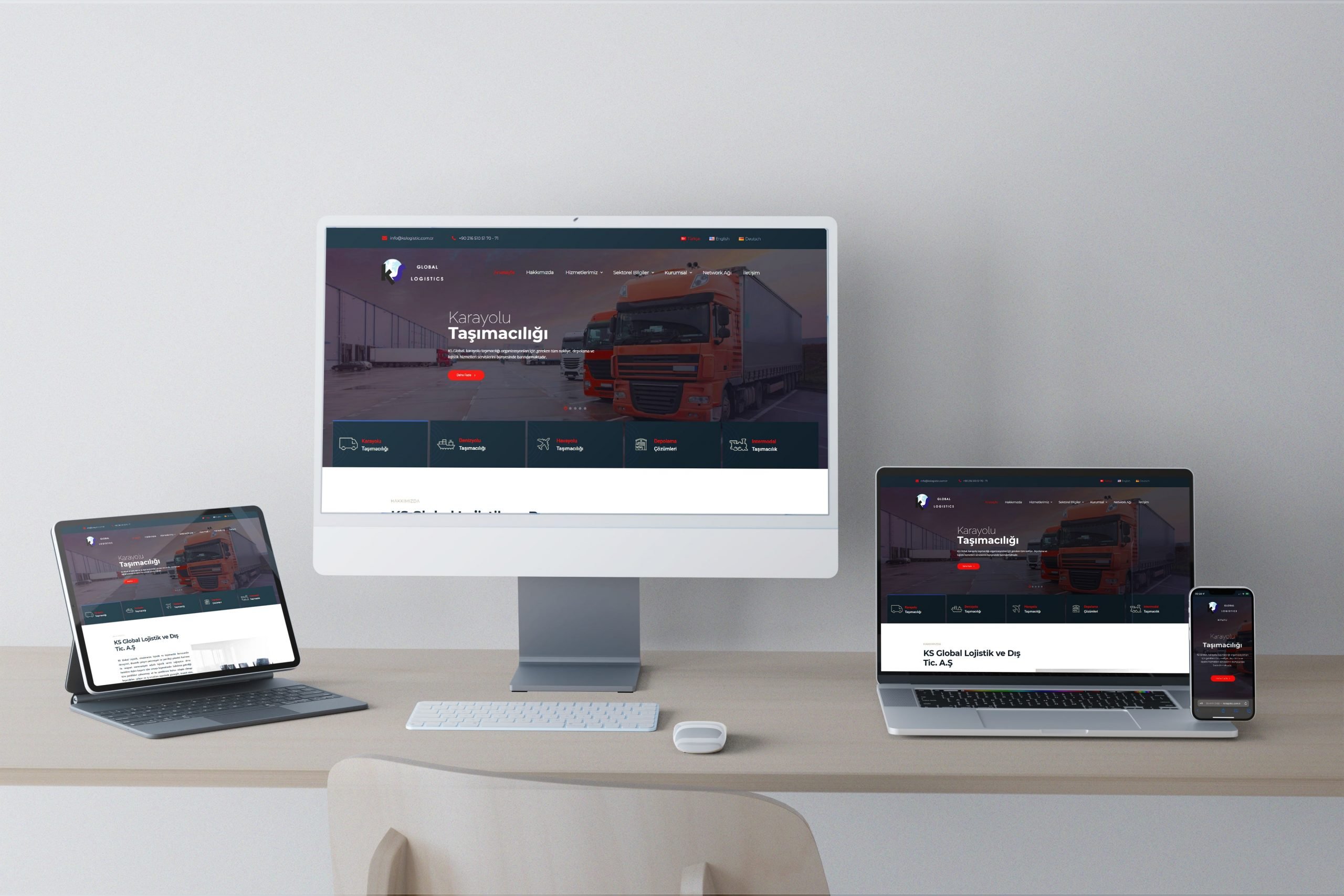 KS Global Lojistik ve Dış Ticaret A.Ş. Web Tasarım