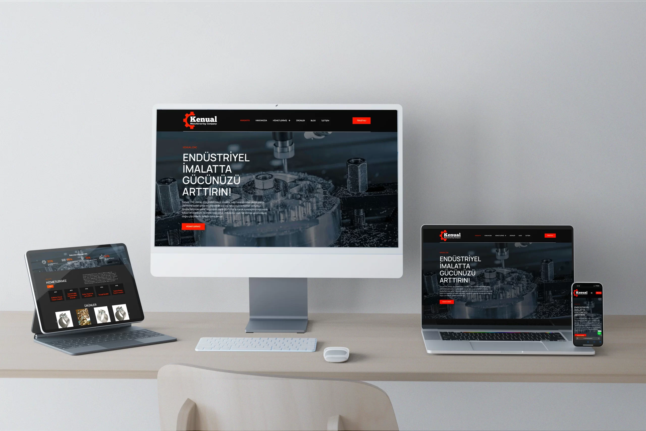 Kenual CNC – Web Tasarım